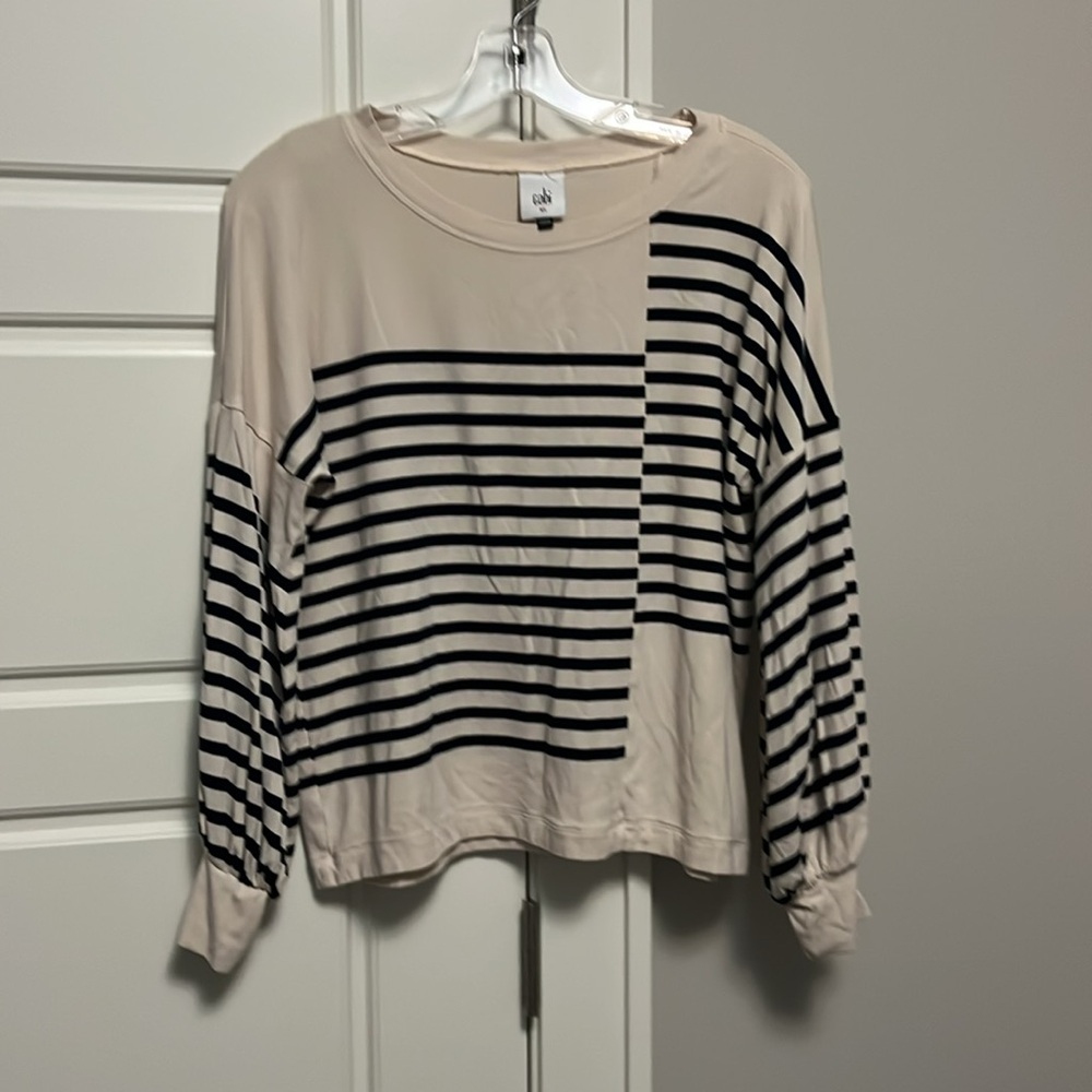 Cabi Box Stripe Tee #4237